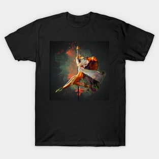 Pole Dancing Design T-Shirt